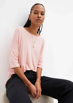 Femme bonprix T-Shirts & Tops|T-shirt boxy en viscose extensible