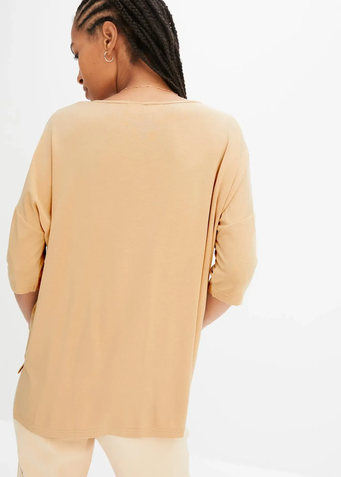 Femme bonprix T-Shirts & Tops|T-shirt boxy en viscose extensible