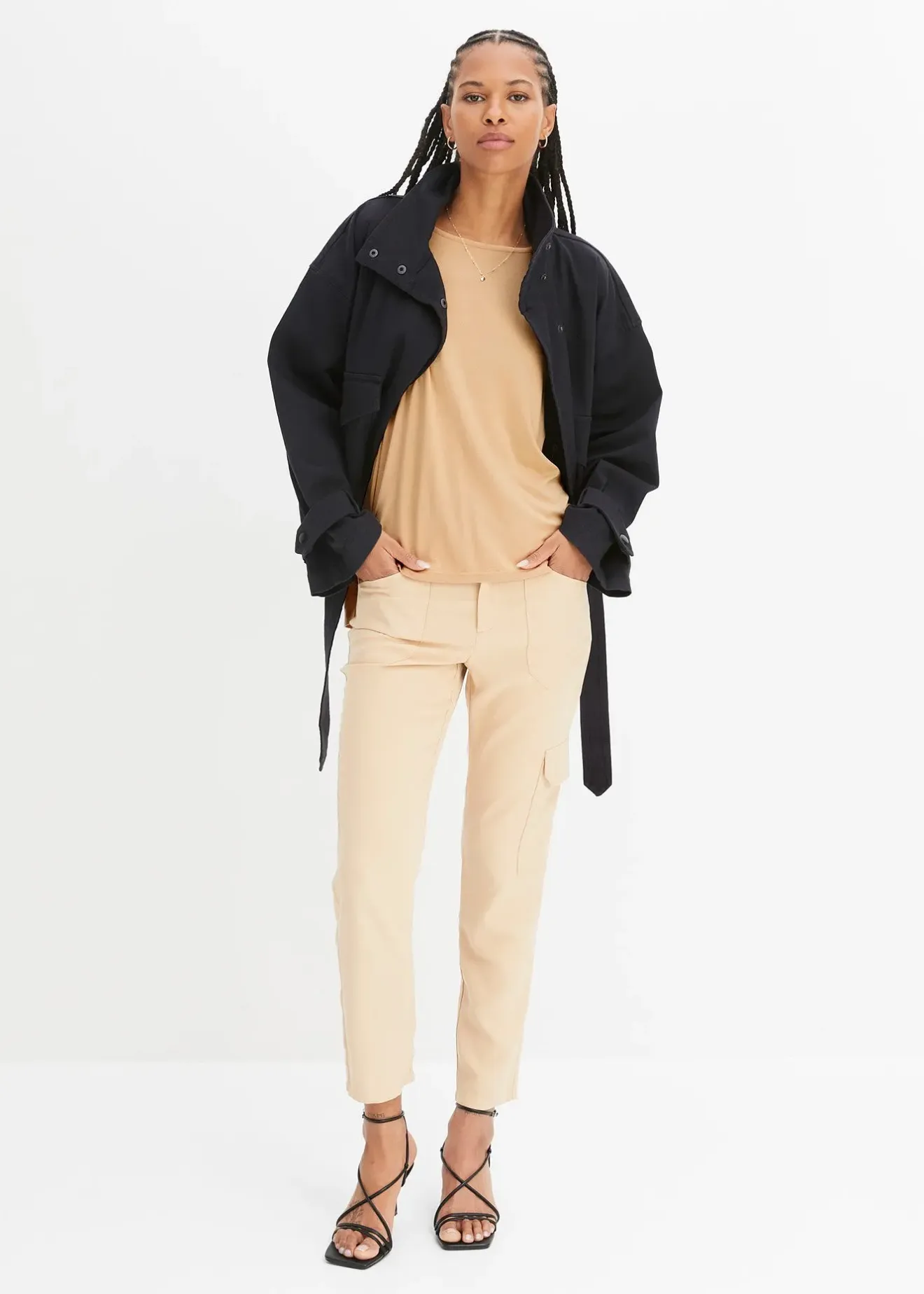 Femme bonprix T-Shirts & Tops|T-shirt boxy en viscose extensible