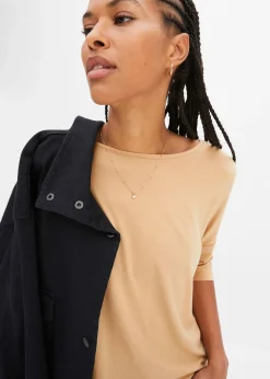 Femme bonprix T-Shirts & Tops|T-shirt boxy en viscose extensible