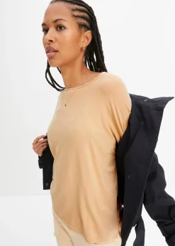 Femme bonprix T-Shirts & Tops|T-shirt boxy en viscose extensible