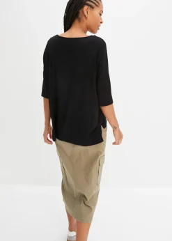 bonprix T-shirt boxy en viscose extensible|Femme T-Shirts & Tops
