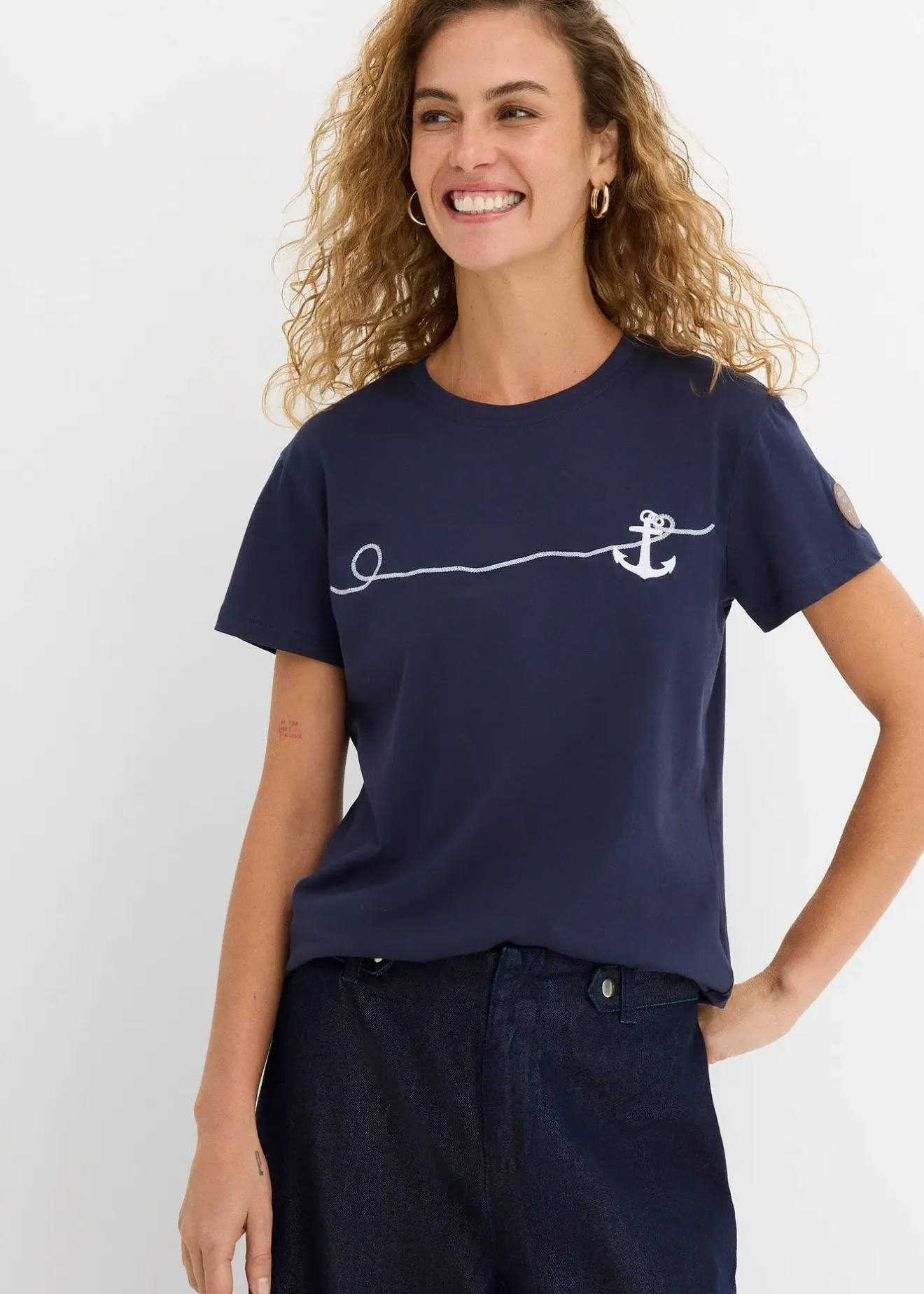Femme bonprix T-Shirts & Tops|T-shirt brodé