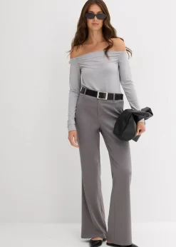 bonprix T-shirt col Bardot en jersey léger|Femme T-Shirts & Tops