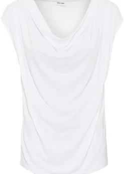 Femme bonprix T-Shirts & Tops|T-shirt col bénitier en viscose extensible