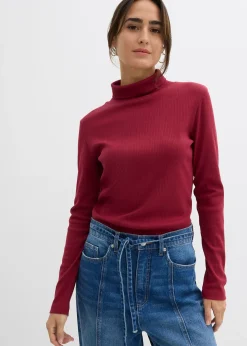 Femme bonprix Basiques|T-Shirts & Tops|T-shirt col roulé 100% coton