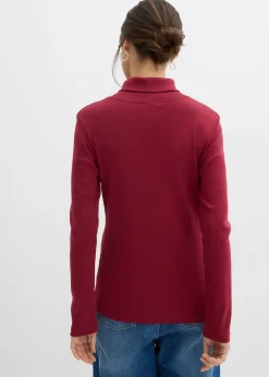 Femme bonprix Basiques|T-Shirts & Tops|T-shirt col roulé 100% coton