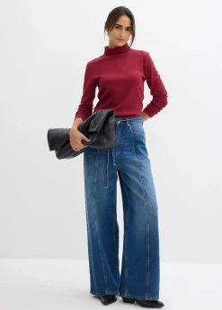 Femme bonprix Basiques|T-Shirts & Tops|T-shirt col roulé 100% coton