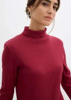 Femme bonprix Basiques|T-Shirts & Tops|T-shirt col roulé 100% coton