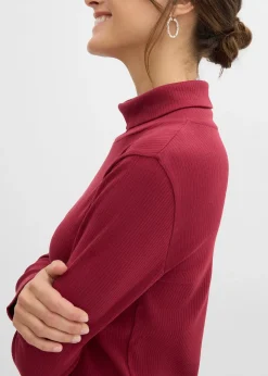 Femme bonprix Basiques|T-Shirts & Tops|T-shirt col roulé 100% coton