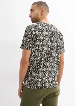 Homme bonprix T-Shirts & Polos|T-shirt col tunisien 100% coton