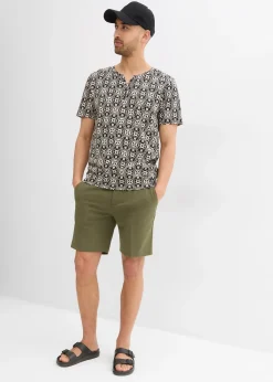 Homme bonprix T-Shirts & Polos|T-shirt col tunisien 100% coton