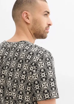 Homme bonprix T-Shirts & Polos|T-shirt col tunisien 100% coton