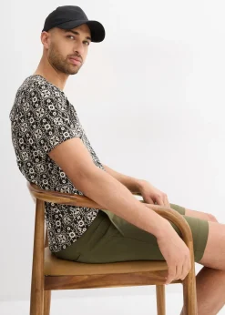 Homme bonprix T-Shirts & Polos|T-shirt col tunisien 100% coton