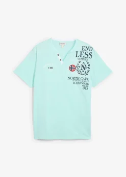 bonprix T-shirt col tunisien 100% coton|Homme T-Shirts & Polos