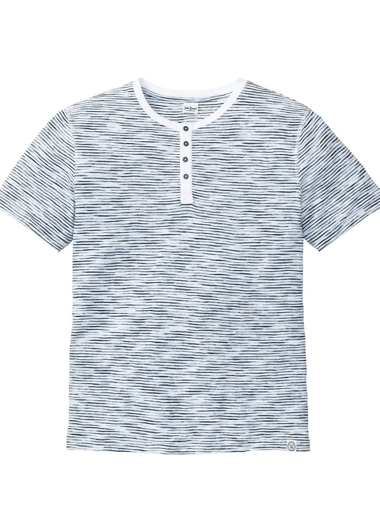 bonprix T-shirt col tunisien, 100% coton|Homme T-Shirts & Polos