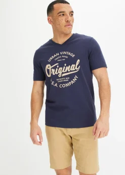 Homme bonprix T-Shirts & Polos|T-shirt col V, 100% coton
