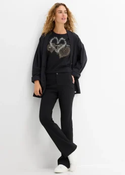 Femme bonprix T-Shirts & Tops|T-shirt coton à imprimé cœur