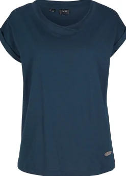 Femme bonprix Basiques|T-Shirts & Tops|T-shirt coton avec manches papillon