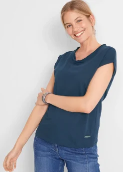 Femme bonprix Basiques|T-Shirts & Tops|T-shirt coton avec manches papillon