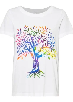 bonprix T-shirt coton imprimé|Femme T-Shirts & Tops