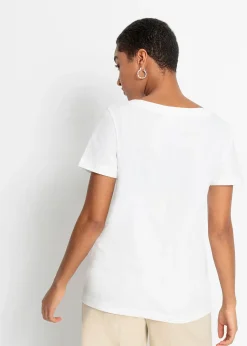 bonprix T-shirt coton imprimé|Femme T-Shirts & Tops