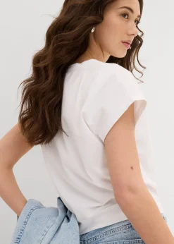 Femme bonprix T-Shirts & Tops|T-shirt court 100% coton