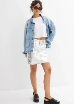 Femme bonprix T-Shirts & Tops|T-shirt court et côtelé