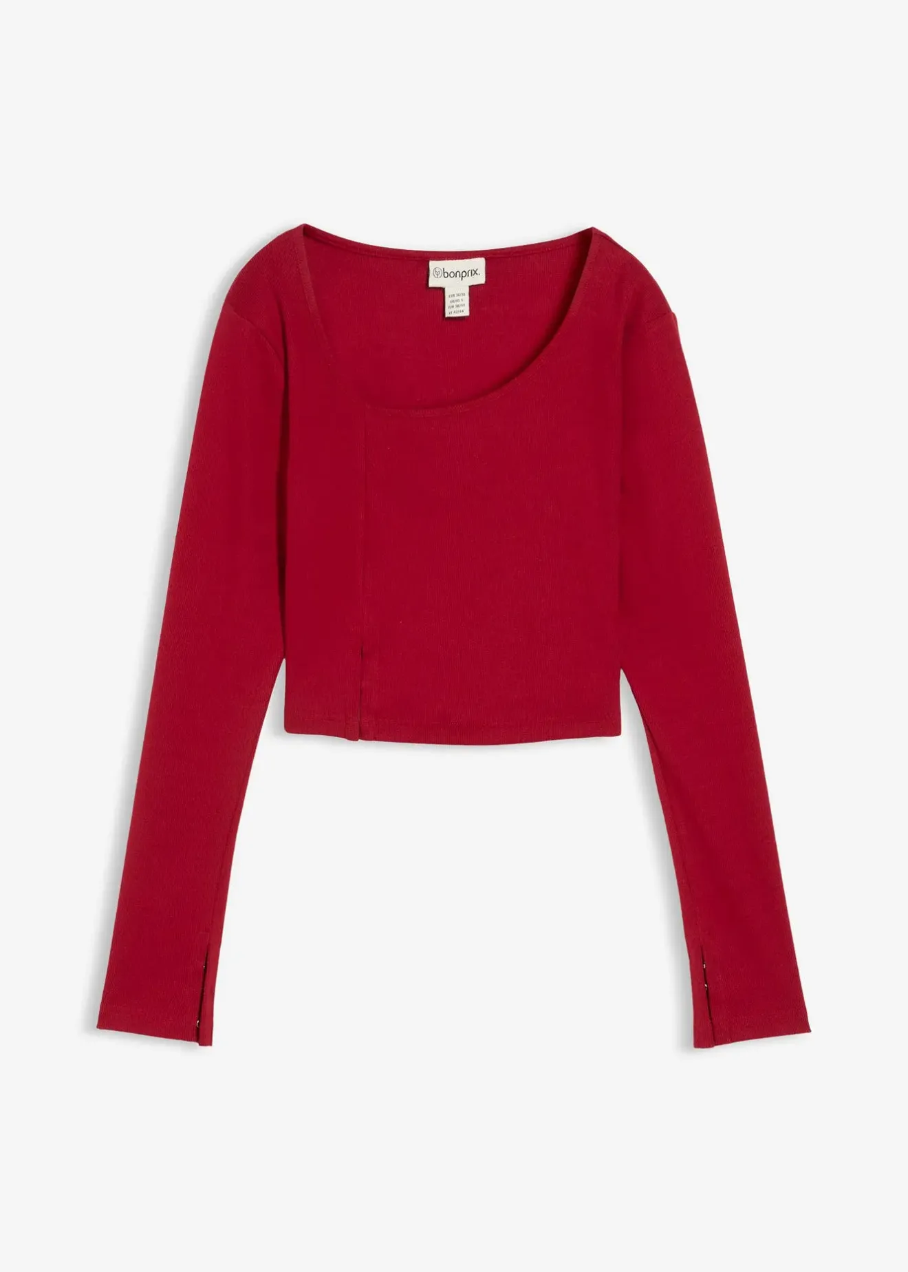 bonprix T-shirt court et côtelé|Femme T-Shirts & Tops