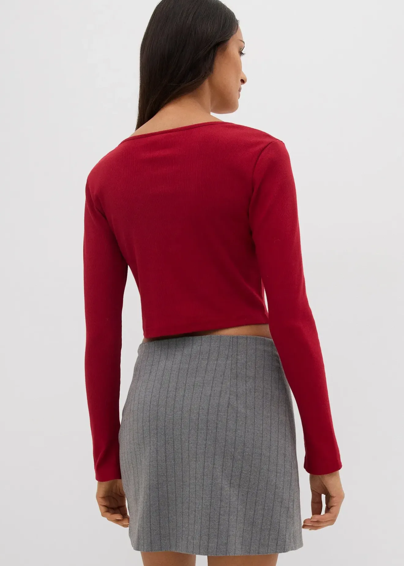 bonprix T-shirt court et côtelé|Femme T-Shirts & Tops