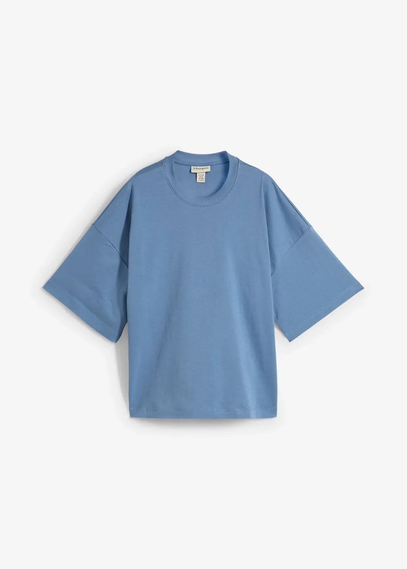 bonprix T-shirt court et oversize en coton épais|Femme Basiques|T-Shirts & Tops