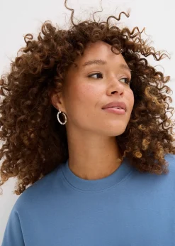 bonprix T-shirt court et oversize en coton épais|Femme Basiques|T-Shirts & Tops