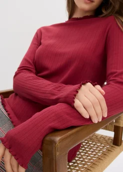 bonprix T-shirt côtelé|Femme T-Shirts & Tops