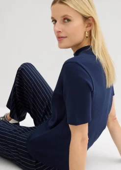 bonprix T-shirt côtelé 100% coton|Femme Basiques|T-Shirts & Tops