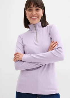 Femme bonprix T-Shirts & Tops|T-shirt côtelé doux