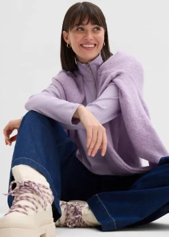 Femme bonprix T-Shirts & Tops|T-shirt côtelé doux