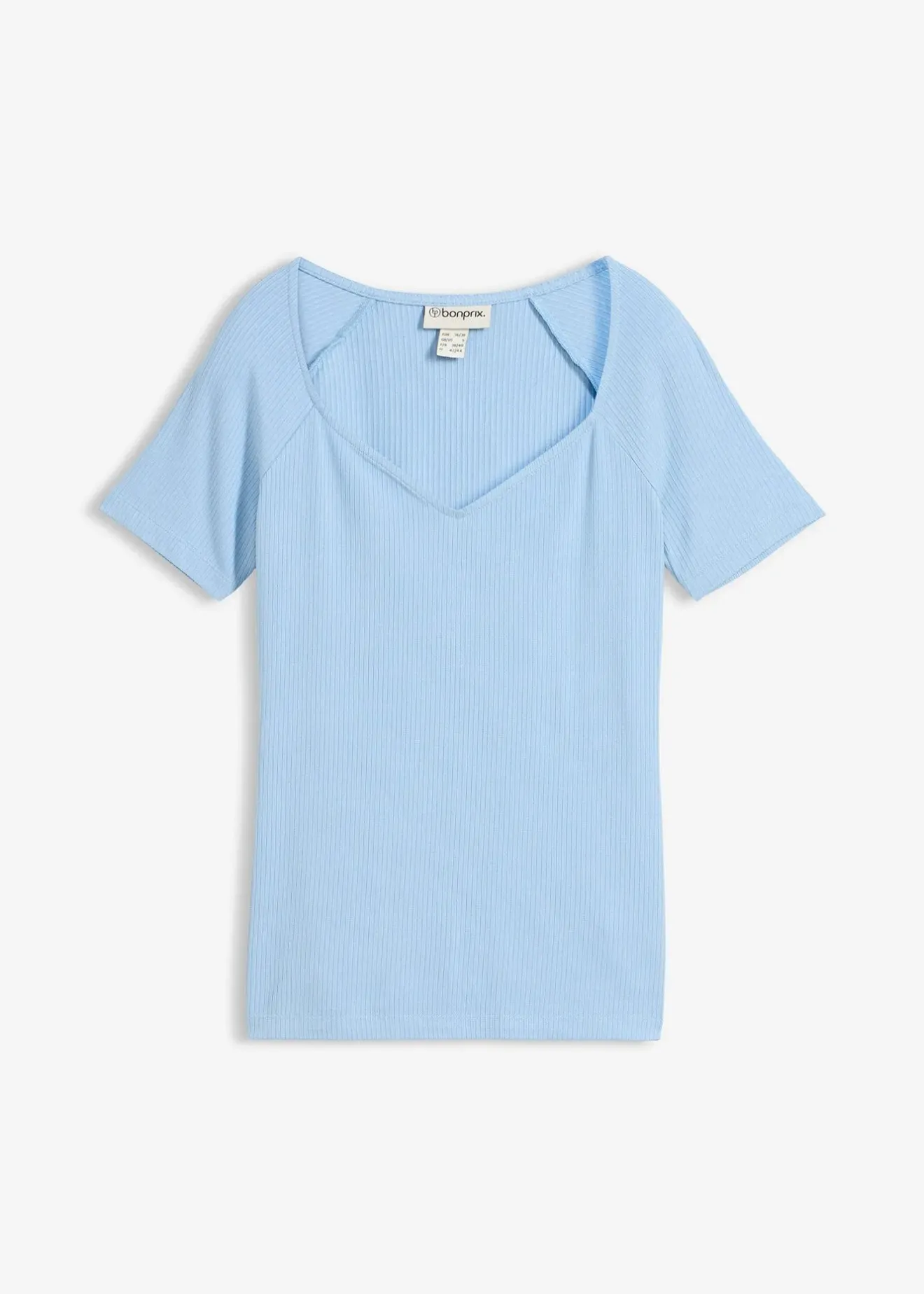Femme bonprix T-Shirts & Tops|T-shirt côtelé en viscose extensible