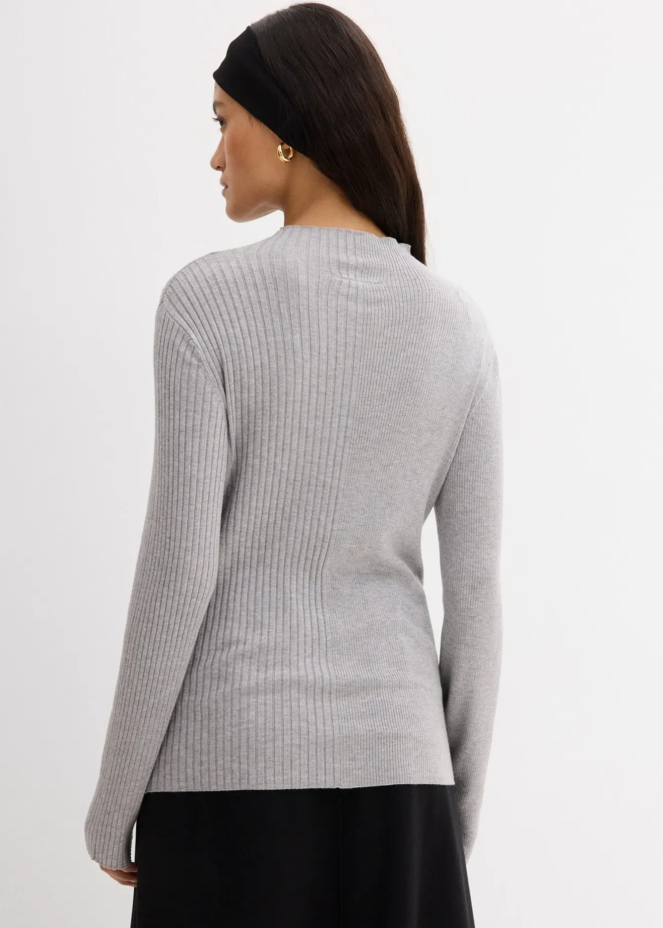 Femme bonprix T-Shirts & Tops|T-shirt côtelé en viscose mélangée