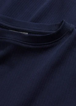 bonprix T-shirt côtelé manches longues 100 % coton|Femme Basiques|T-Shirts & Tops