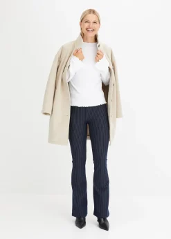 bonprix T-shirt côtelé manches longues|Femme T-Shirts & Tops