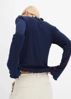 Femme bonprix T-Shirts & Tops|T-shirt côtelé manches longues