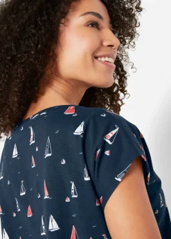 bonprix T-shirt décontracté, manches courtes|Femme T-Shirts & Tops