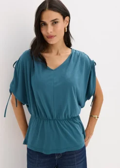 Femme bonprix T-Shirts & Tops|T-shirt doux en modal mélangé