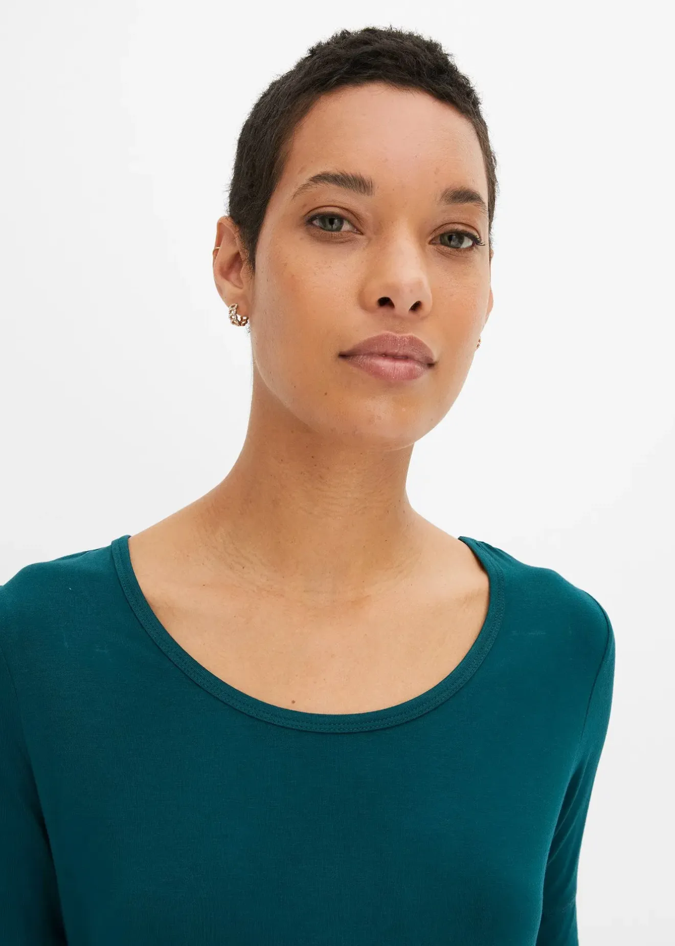 Femme bonprix Basiques|T-Shirts & Tops|T-shirt doux en viscose extensible