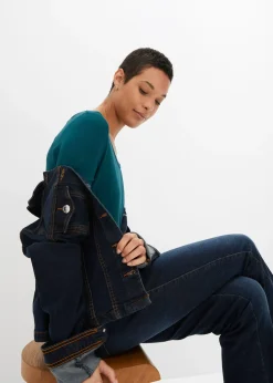 Femme bonprix Basiques|T-Shirts & Tops|T-shirt doux en viscose extensible