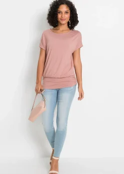 Femme bonprix T-Shirts & Tops|T-shirt doux en viscose extensible