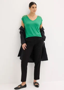 bonprix T-shirt doux en viscose extensible|Femme T-Shirts & Tops