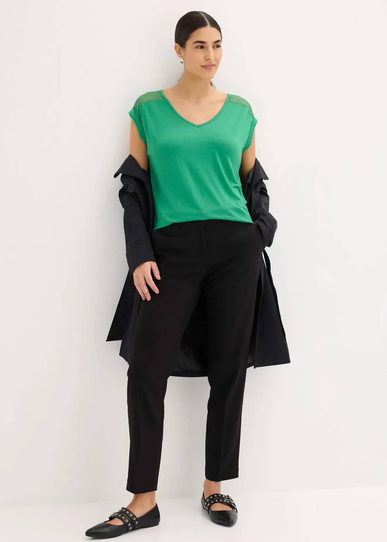 bonprix T-shirt doux en viscose extensible|Femme T-Shirts & Tops