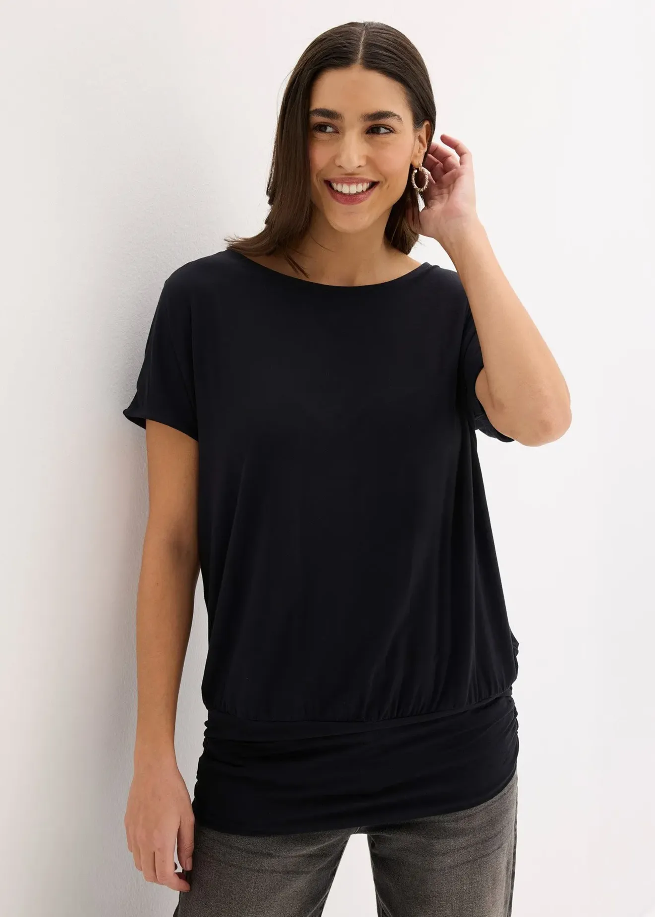 bonprix T-shirt doux en viscose extensible|Femme T-Shirts & Tops