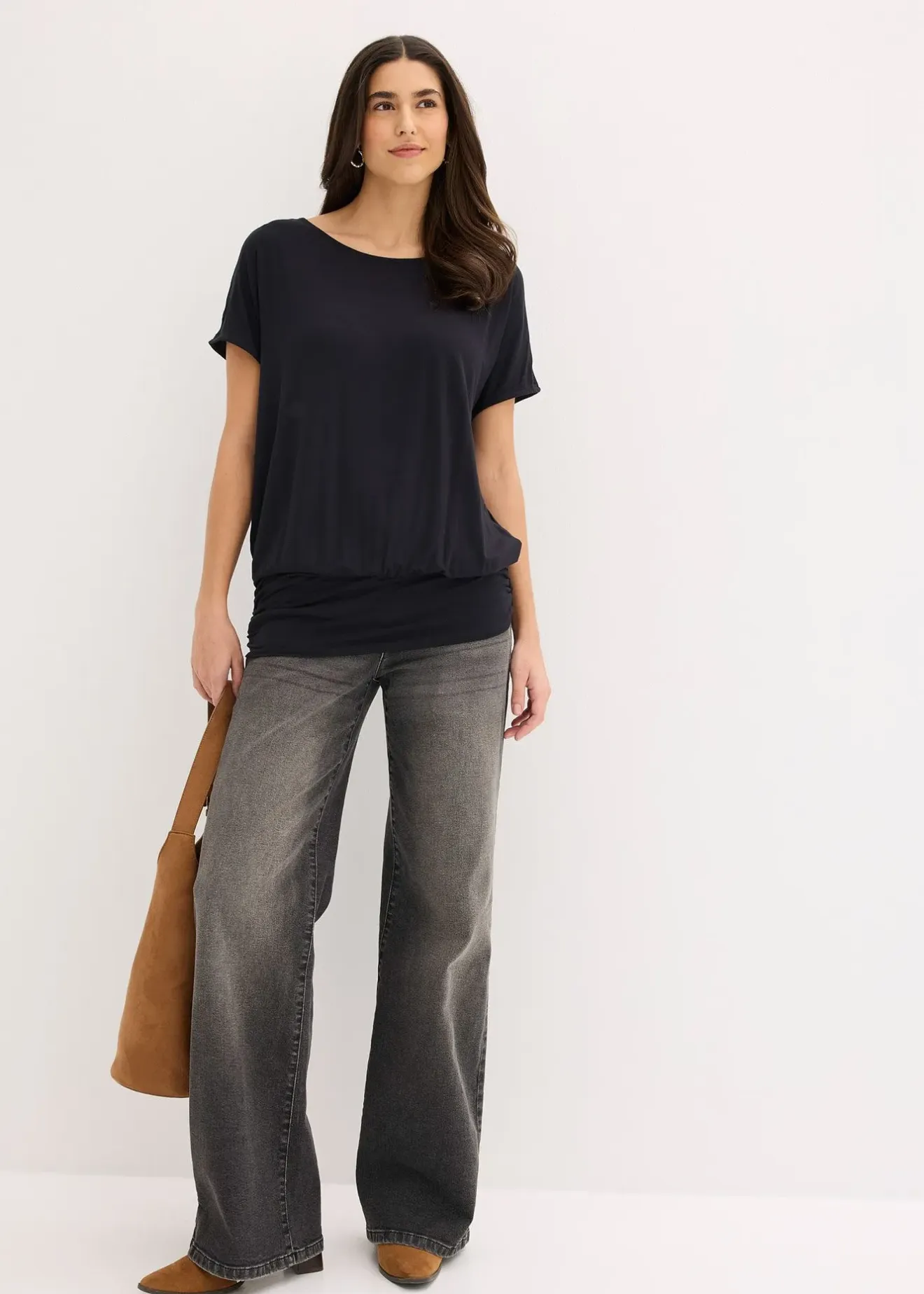 bonprix T-shirt doux en viscose extensible|Femme T-Shirts & Tops